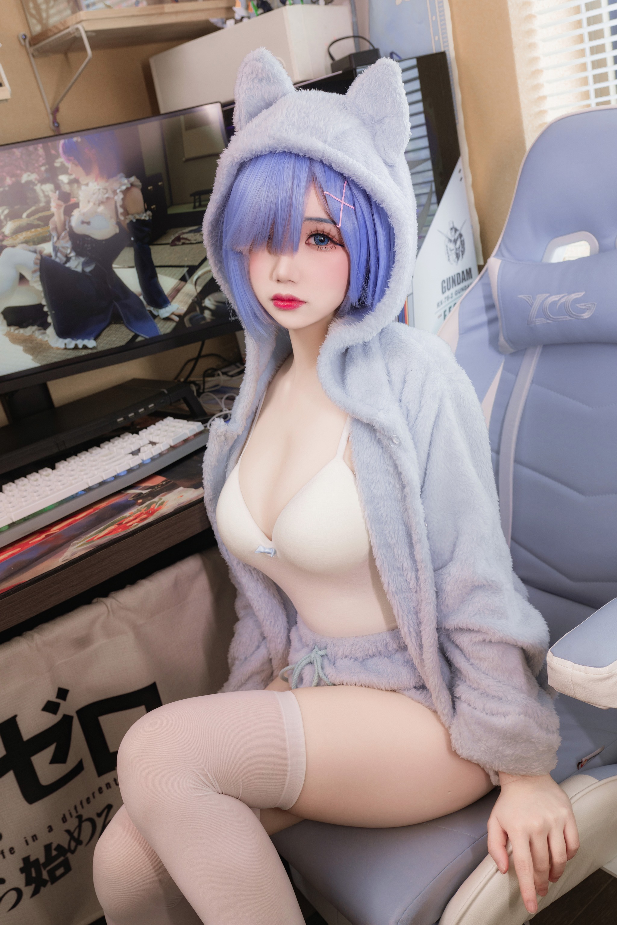 图片[1]-雪晴Astra – NO.099 雷姆猫[13P]-XikXak